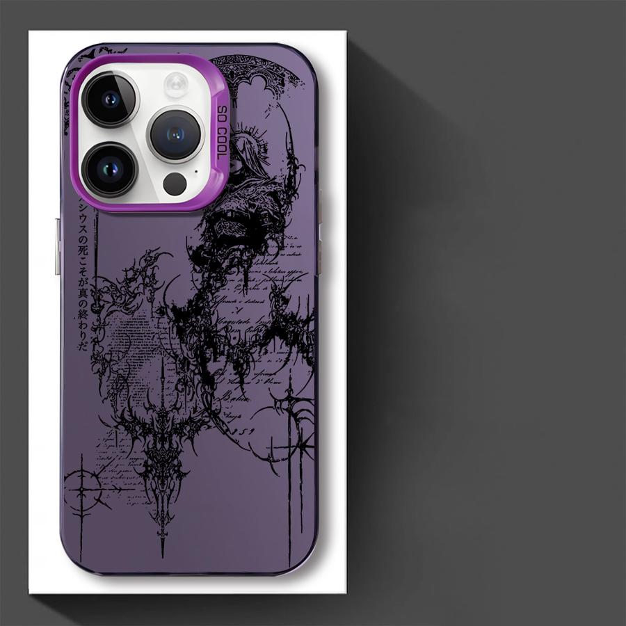 Phone Cover Case for iPhone 17 Pro Max 14 Plus 12 Pro 16 15 13 11 Air Gothic Style Angel Cross