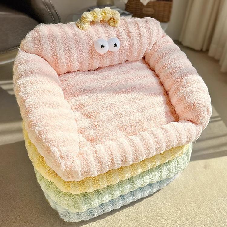 Hundkoja Vintervarm Husdjur Liten Hund Hund Katt Sovdyna Storögd Pojke Mån Fleece Soffa Bo Kattbo