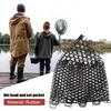 32cm 40cm 55cm Rubber Fishing Nets Mesh Fish Catch Release Network Trap Landing Dip Net Collapsible Fishing Accessories