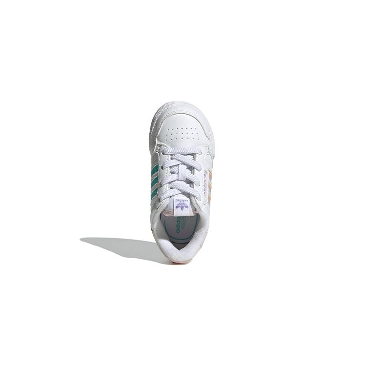 Adidas Originals Continental 80 Fashion Comfortable Non-Slip Durable Low-Top Walking Shoes Baby Shoes White Beige Green GY8140