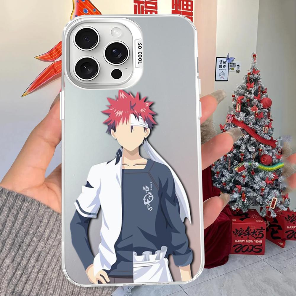 Soma Yukihira Food Wars Shokugeki no Soma Anime Phone Case For iPhone16 15 14131211ProMax X XR87Plus Matte Shockproof Back Cover