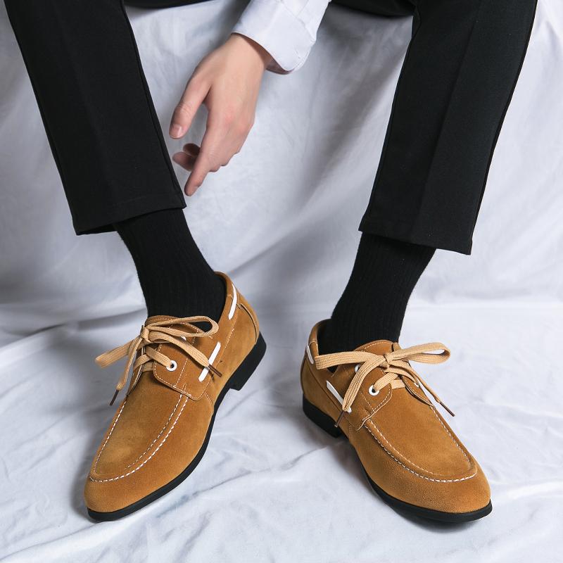 2024 Men's High Quality Oxford Shoes  Social Office Business Dating Formal Party Shoes Lace-Up AndThick Soled Comfort Soft Shoes
