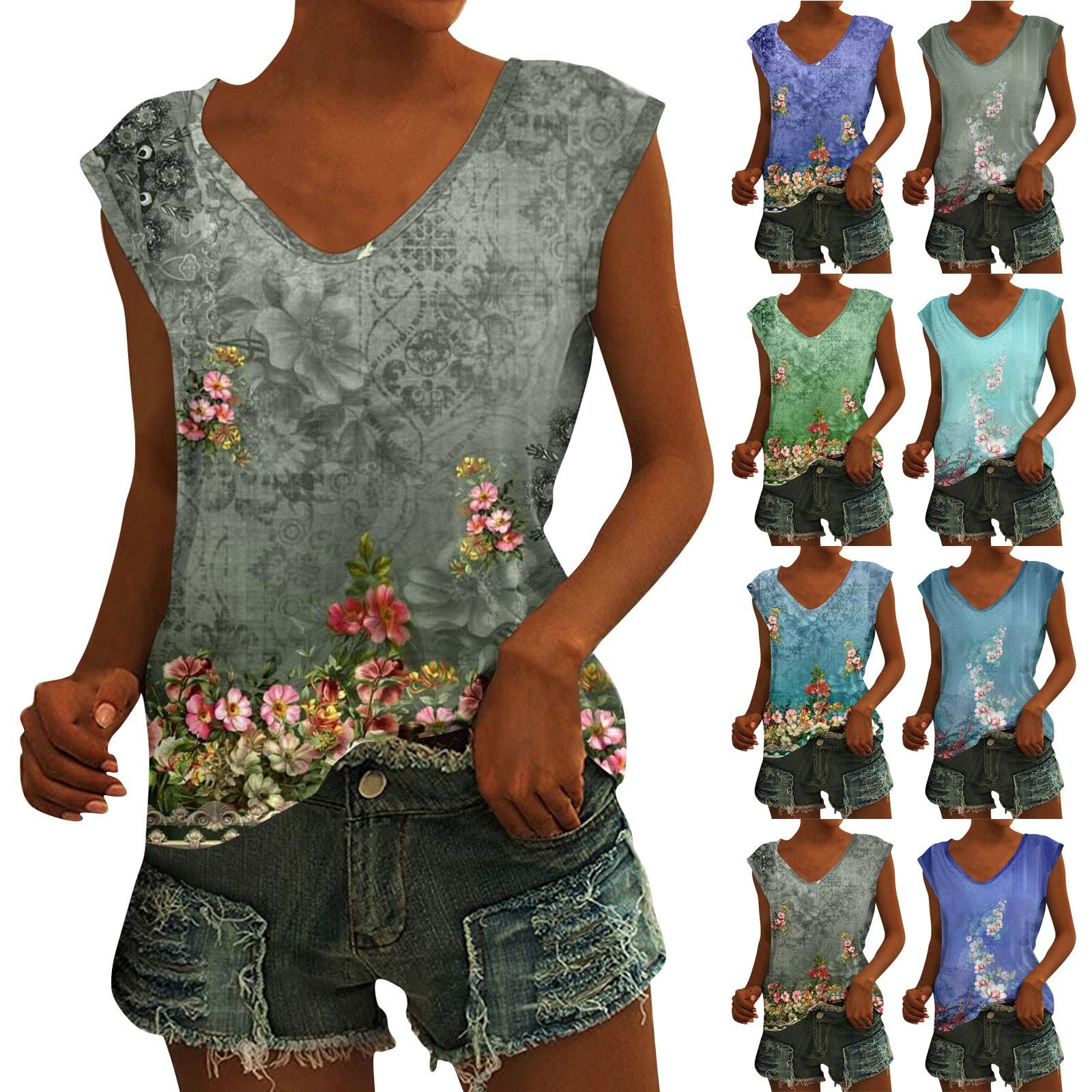 

Женский повседневный топ с v-образным вырезом и принтом, свободный пуловер, футболка с короткими рукавами L