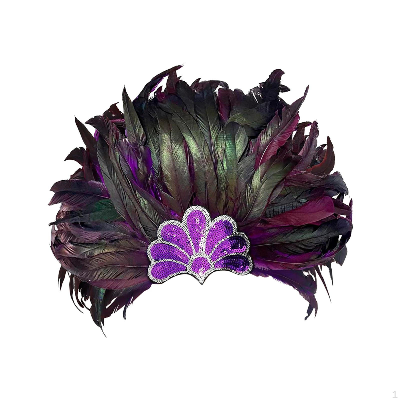 

Головной убор из перьев для элегантных сценических выступлений