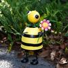 Garden Bee Statue Outdoor Ornament Collection Desktop Rustic Housewarming Gift Decorative Patio