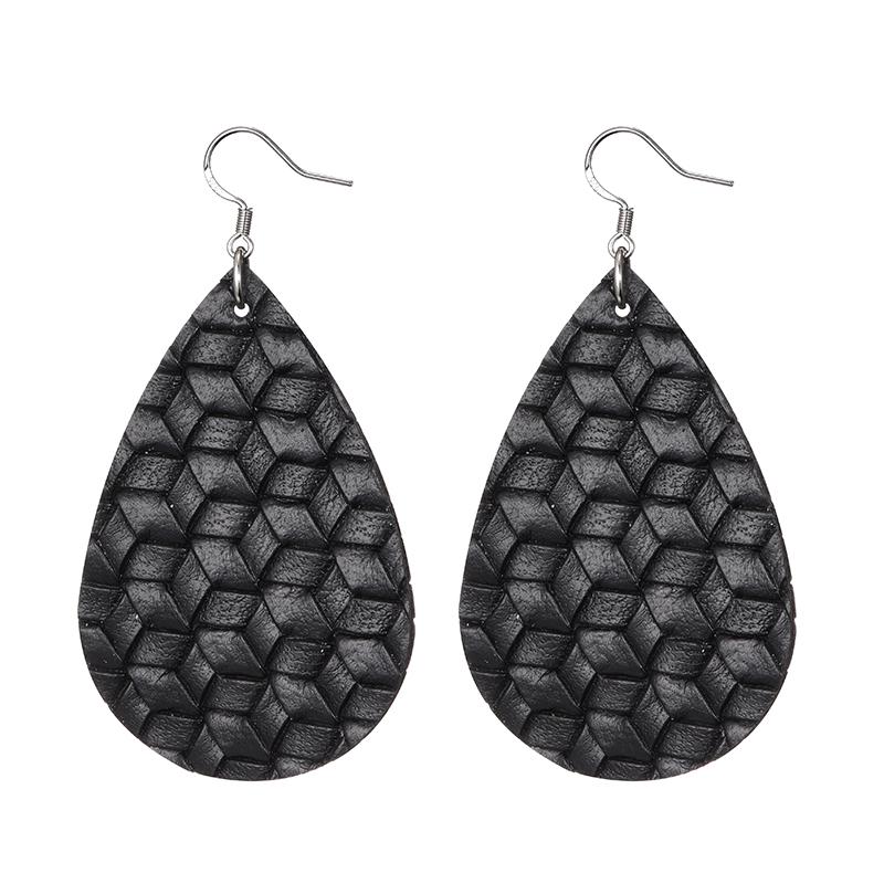 Fashion 29 Colors Teardrop Leather Earrings Lightweight Drop Earings Jewelry Antique Dangle Earrings For Women Gifts Wholesale