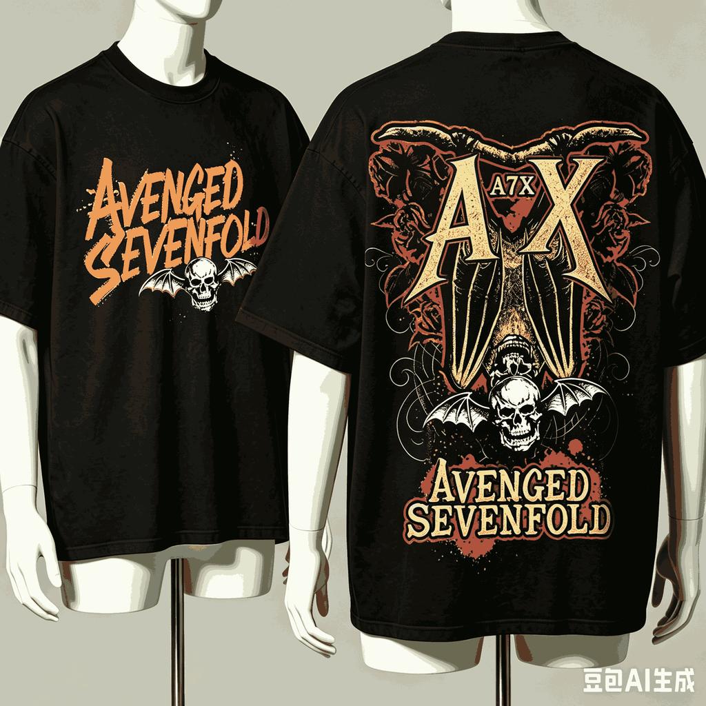 Avenged Sevenfold For Fan Gift Tshirt Unisex Unisex Harajuku Oversized Unisex Short Sleeve Streetwear High Quality Breathable Tee