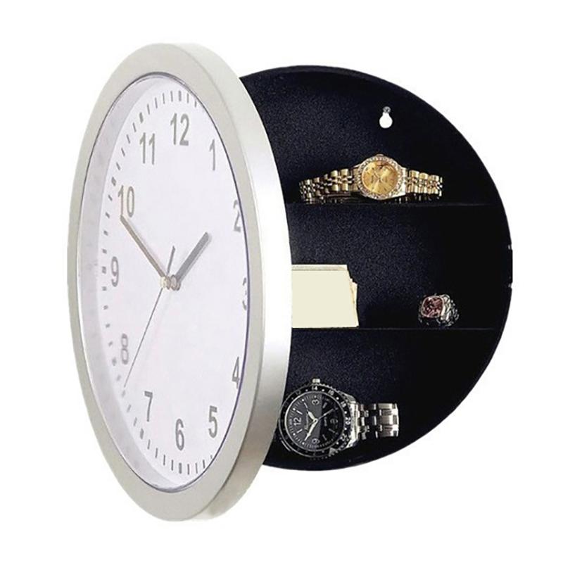 Vintage Wall Clock Home Decoration Safe Box Hidden Secret Storage Box Wall Clock Safe Money Jewelry Valuables Storage Box