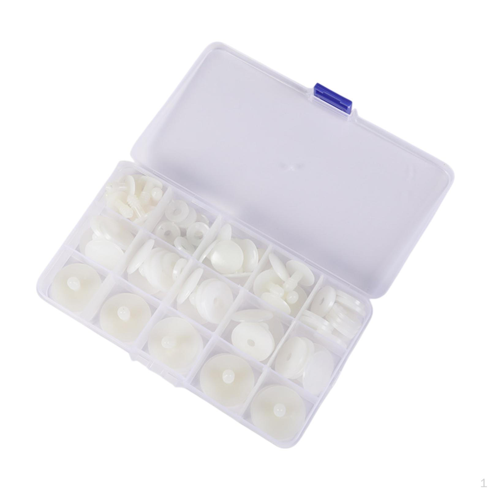 

35x Doll Joints Craft Toy Project 15mm 20mm 25mm 30mm Rotatable 365 Rotating