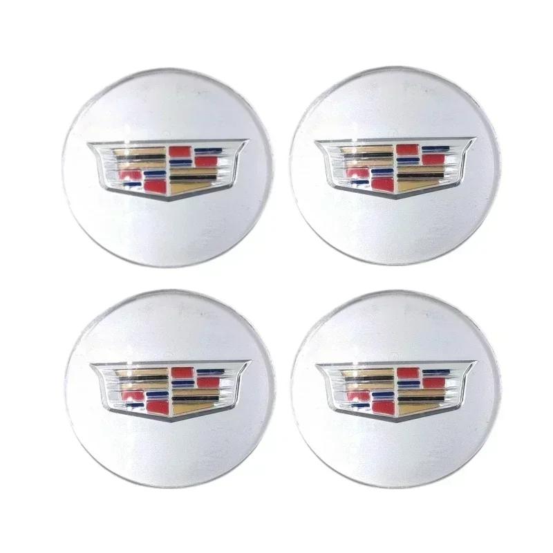 60/65mm Car Wheel Hub Center Emblem Stickers For Cadillac ATS CTS DTS STS SLS XLR Seville CT6 Escalade Exterior Accessories