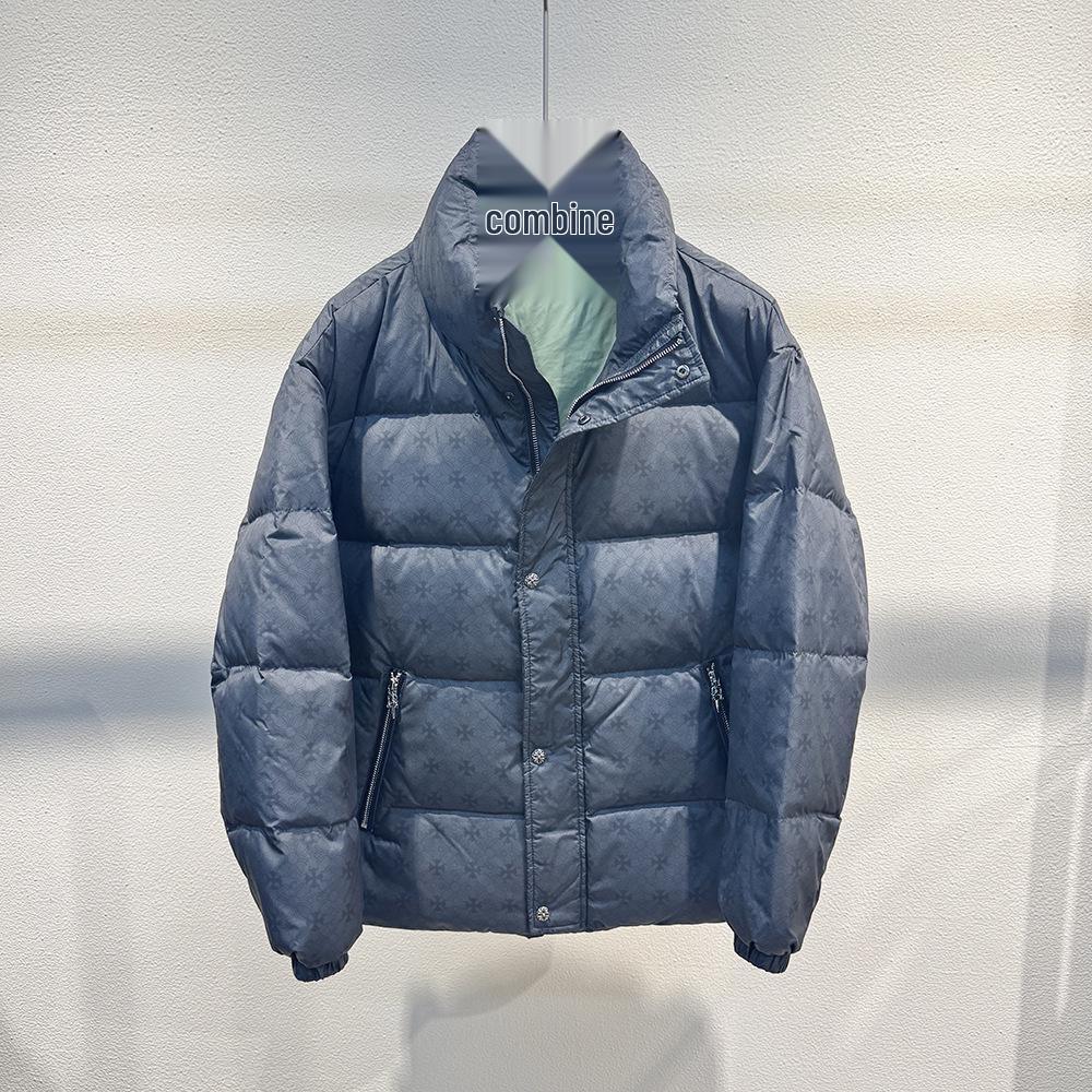 2025 High-End Men s Trendy Stand Collar Down Jacket Small
