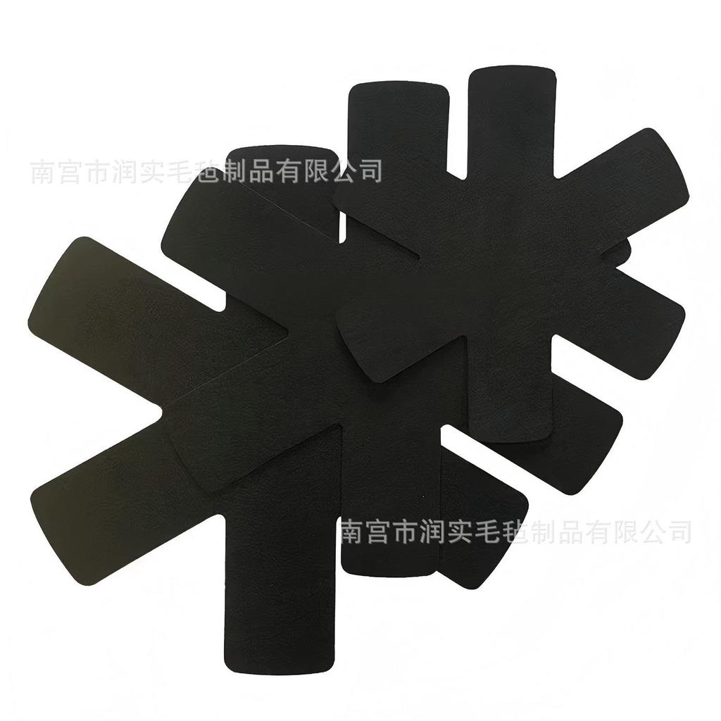 Felt Pot Mat Hexagonal Bowl Dish Tableware Anti Slip Insulation Mat Non Stick Pot Protection Mat