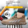 Labor Insurance Shoes, Mesh Fly-woven Lightweight Steel Bag Head, Smash-proof and Puncture-proof Protective Shoes