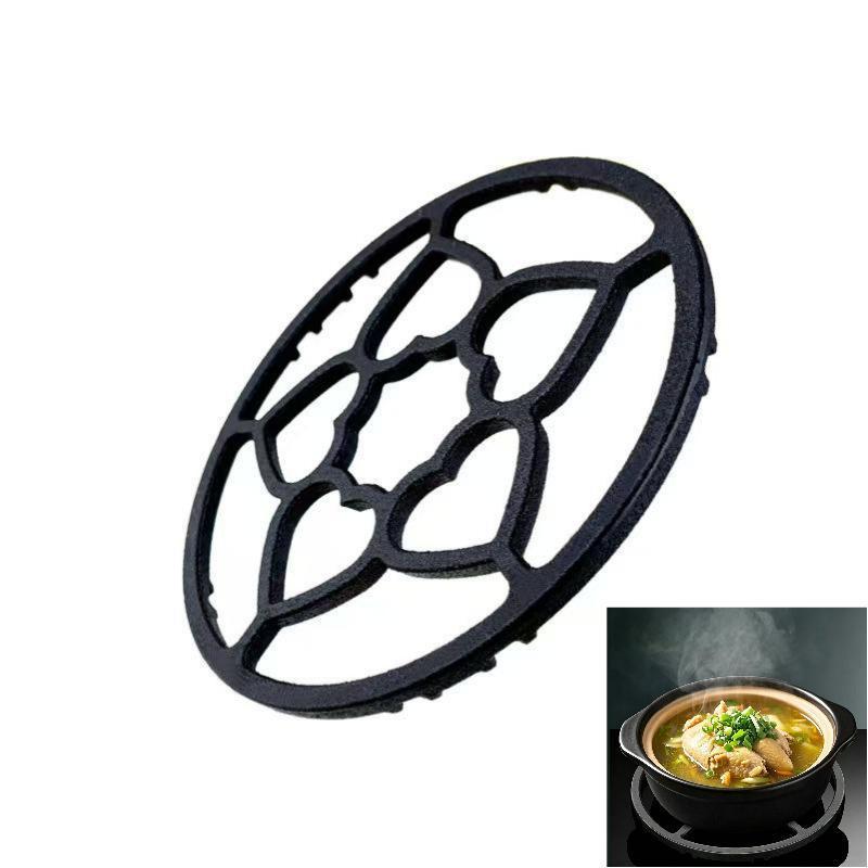 Universal Cast Iron Heart Shaped Non Slip Gas Stove Stand Small Durable Affordable Kitchen Support