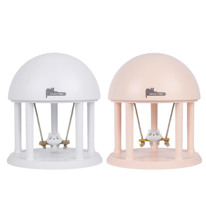 Dreamy Projector Ambient Night Light Wireless Bluetooth Speaker High Pitched Swing Cat Music Box Ambient Lamp