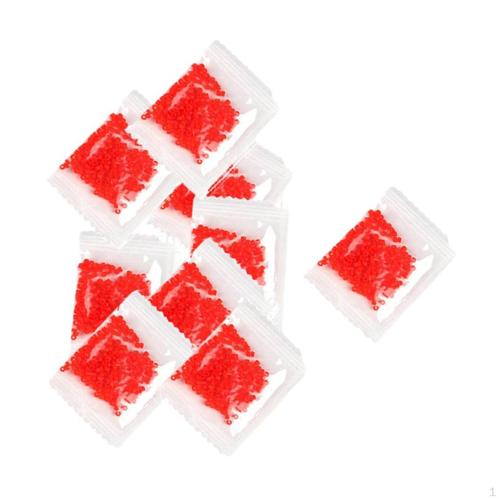 800 Pieces Fishing Lures Bands Terminal Tackle Accessories Bloodworm Earthworm for