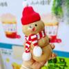 3Pcs/Set Cute Plastic Christmas Snowman Shape Milk Juice Bottles  With Lids&Cap Transparent Cup
