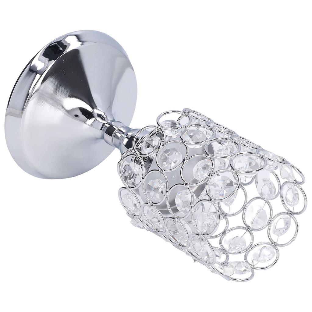 Crystal Candle Holder Electroplating Process Carved Design Elegant Style Exquisite Durable Tealight