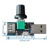DC 4V-12V 5W XY-FS USB-Lüfter Stufenloser Regler USB-Lüfter Geschwindigkeitsregler Mehrstufiges Zusatzkühlwerkzeug