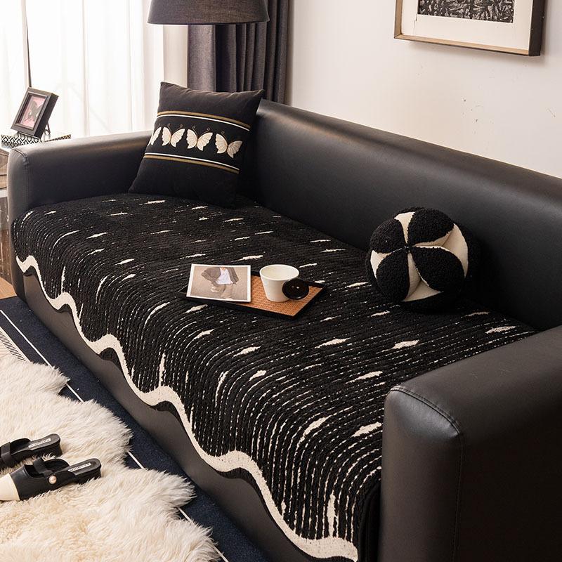 

Plush Special-Shaped Sofa Cushion Autumn And Winter New Non-Slip Seat Cushion Sofa Cover Irregular Straight Row Sofa Cover 70*70cm