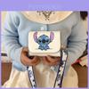 Disney Stitch Kids Crossbody Snack Bag Lightweight Pu Mini Pouch For Kindergarten Essentials