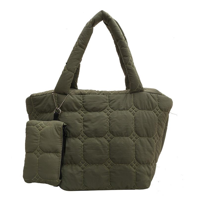 

Fashion and Casual Large Capacity Bag, New Korean Version Armpit Bag, Simple Single Shoulder Crossbody Tote Bag зелёный