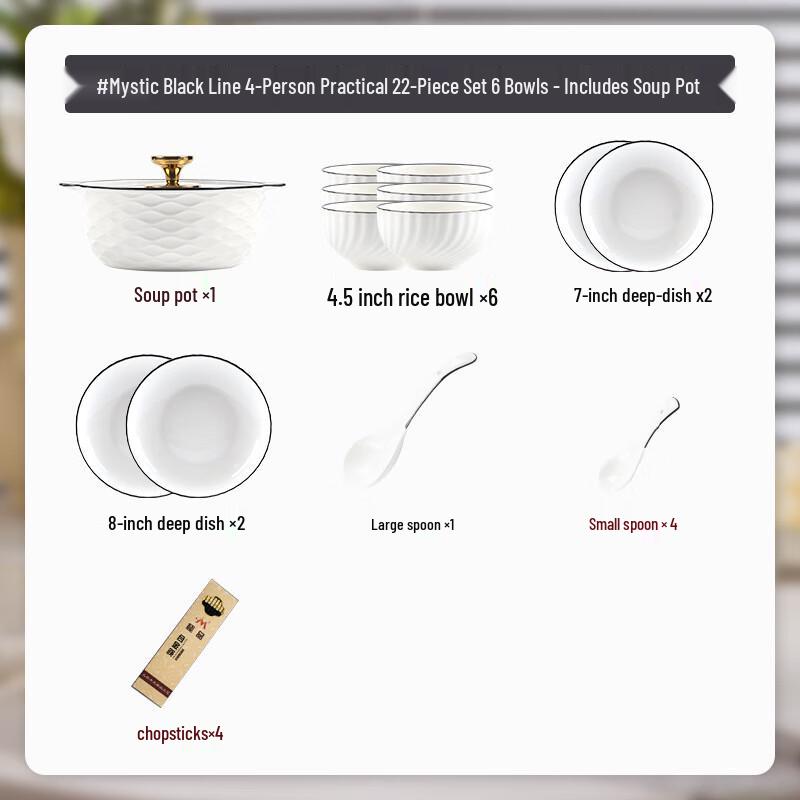 Mod Lanka 65-Piece Ceramic Dinnerware Set