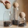 Cork Stopper Glass Jar for Coffee, Dried Fruit, and Grains Storage