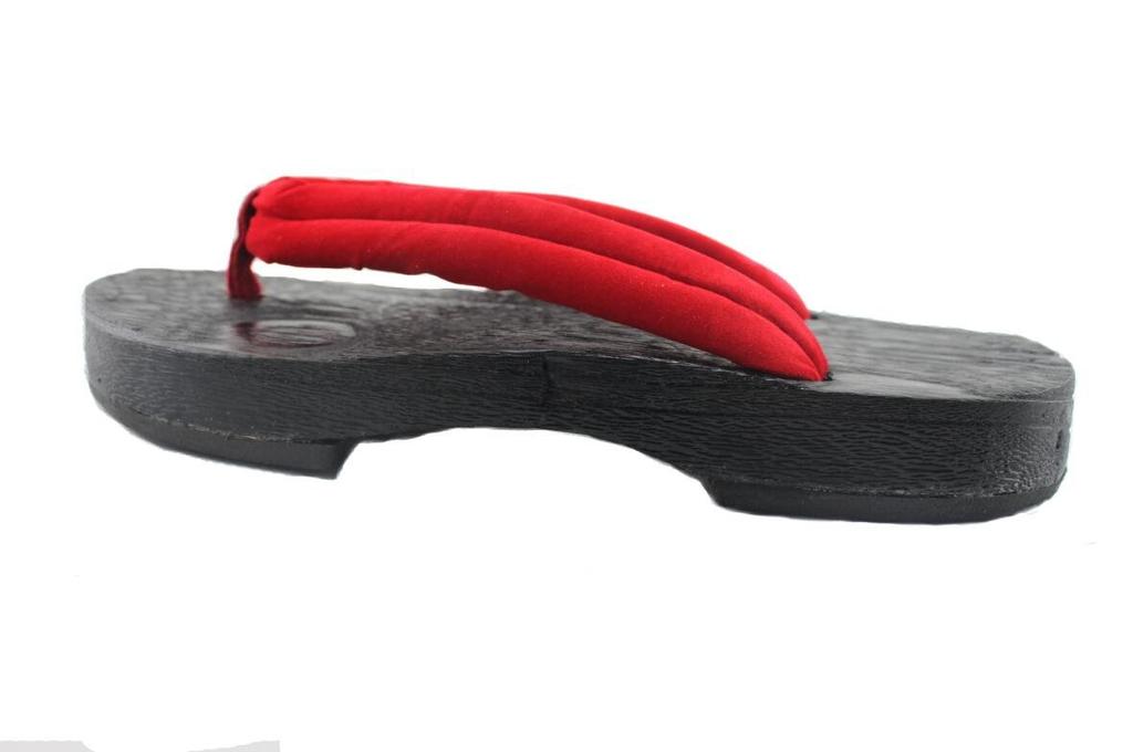 Convenient White and Black Geta Sandals Are Perfect for Japanese Cosplay and General The Simple Red Straps Make Them Perfect for and Size Naissant's