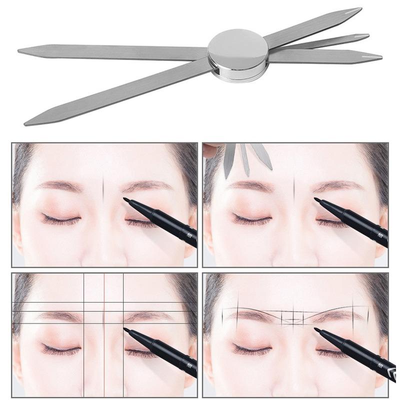1 Pcs Microblading Balance Positioning Tattoo Ruler Makeup Eyebrow Design Golden Ratio Ruler Measurement Tool