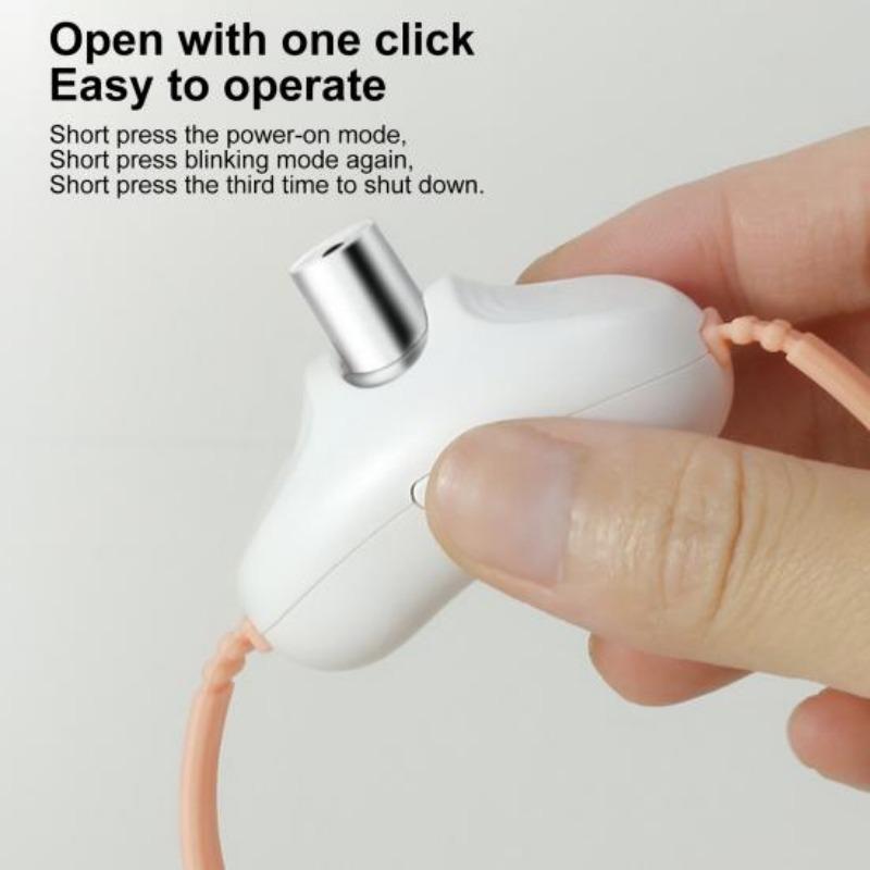 Wearable Automatic Cat Toys with Light Point Electric Kitten Collar Toy Rechargeable Interactive Collar for Indoor Cats