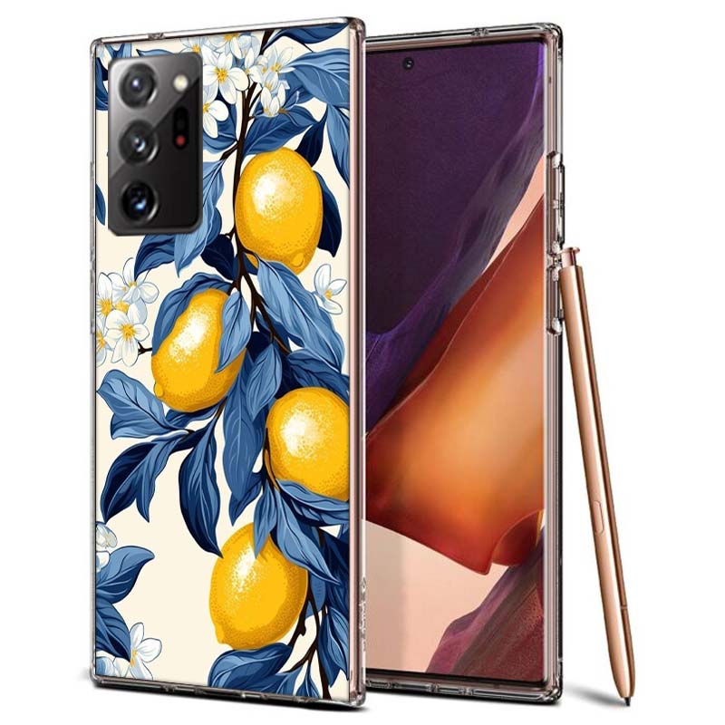 Mediterranean Lemon Phone Case for Samsung A55 A35 A25 A15 A07 A05S A16 A17 A26 A36 A37 A56 A57 Galaxy Note 20 10 A50S A71 A51 A