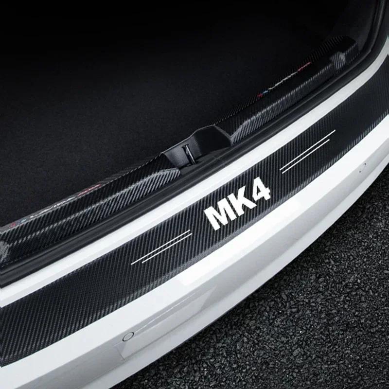 ASGBH1 For Volkswagen VW MK4 Logo Luminous Auto Door Sill Protect Decals Anti Scratching, Car Threshold Strip Welcome Pedal Sticker