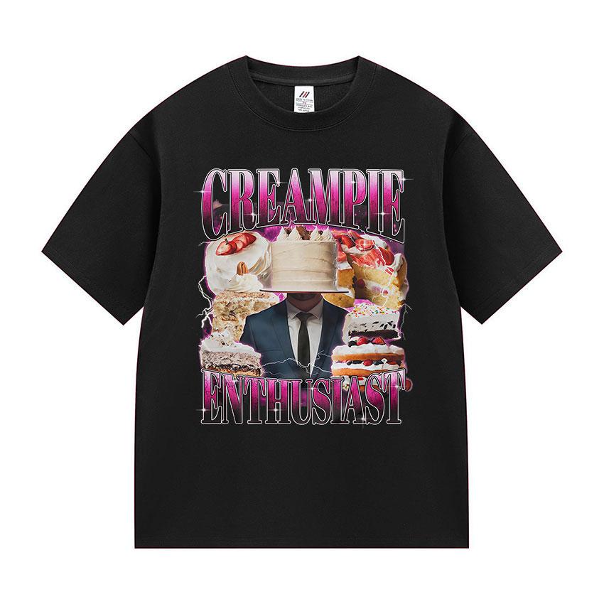 

Смешная футболка с графическим мемом про непристойный десерт, юмор, стиль гурмана, футболки с коротким рукавом, унисекс, летние, высококачественные хлопковые футболки 4XL