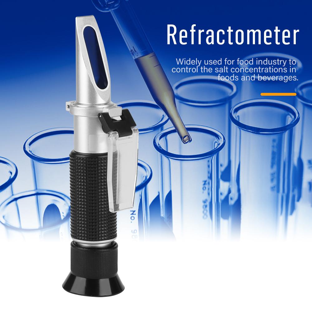 1pc Professional 0 28percent  Accurate Salinometer Refractometer Food Salinity Tester Meter