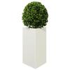 VidaXL Planter White Triangular 50x43x75 Cm Steel 851173