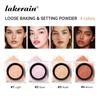Lakerain Square Box Loose Powder: Natural Concealer, Long-Lasting, No-Smudge Makeup Setting Powder