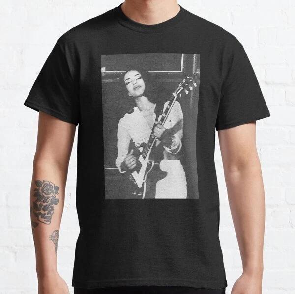 Sade playing the guitar Retro Vintage Classic T-Shirt S-3XL L