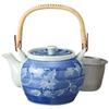 Ale-net Arita Ware Gosu Maki Ivy with Basket Mesh, No. 8 Earthenware Teapot, Ceramic Teapot