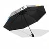 1pc Chibi Cat Heart-Shaped Automatic Opening/Closing Umbrella with Foldable Design, Ideal for Fans, Travelers, Daily Use, and Festive Gifts!F013