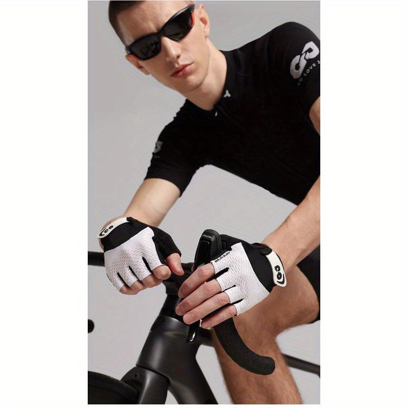 1PAIR riding gloves half finger outdoor mountain bike shock absorption non-slip breathable yoga sports fitness gloves