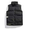 In-Stock Men's & Women's Double-Sided Thickened Down Cotton Vest with Stand-up Collar - Warm, Trendy, Casual for Autumn/Winter