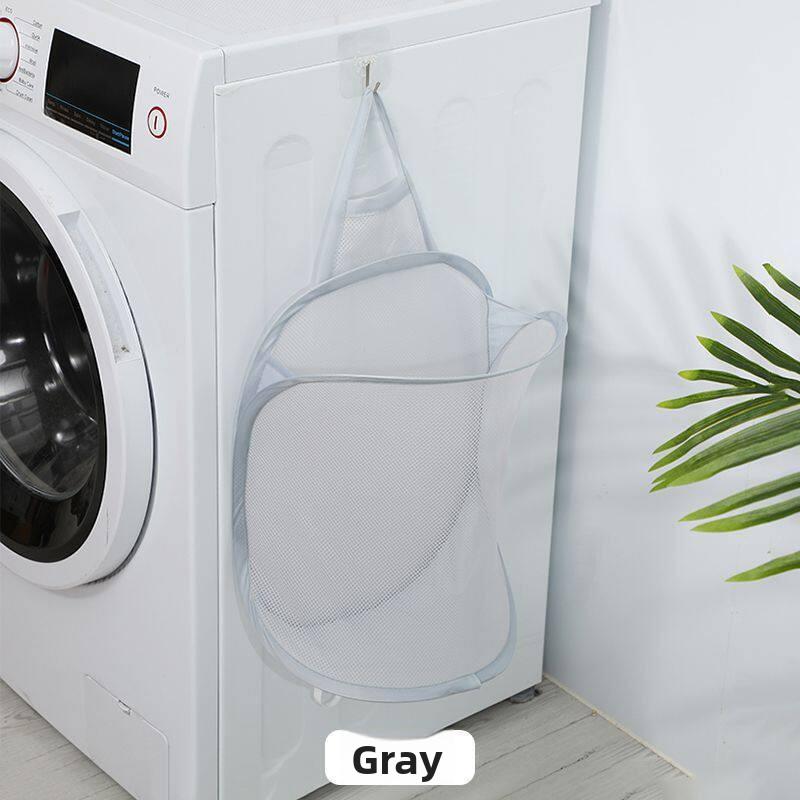 Separate Foldable Wall-mounted Dirty Clothes Basket Dirty Laundry Bin Dirty Clothes Storage Basket Bathroom Storage Basket