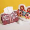 Luxury Red Festive Tissue Box for Home & Car