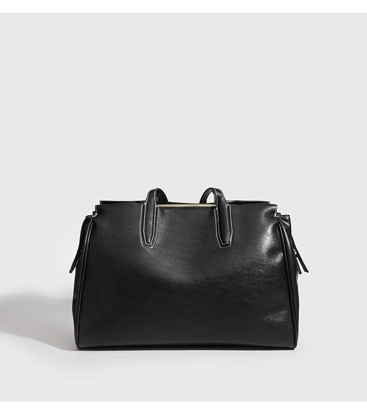 2025 Autumn/Winter High-End Retro Single Shoulder Tote - Large Capacity Commuter Handbag for Women