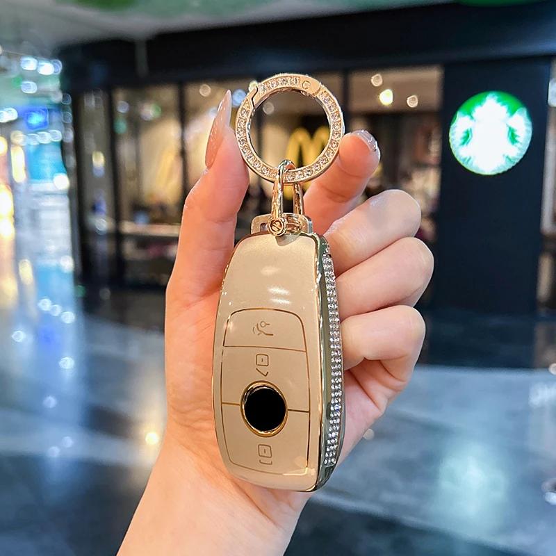 For Mercedes Benz Keycase C E A B S Class Gle Gla Glb Glc Gls Amg Car Key Bag Exquisite Durable Car Interior