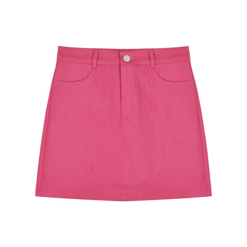 Women s Red Rose High-Waisted A-Line Denim Mini Skirt with Hip Slit XL розы красного