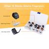 15Pcs DIY Thumb Forefinger Finger Picks Protector Accessory With Storage Box For Guitar