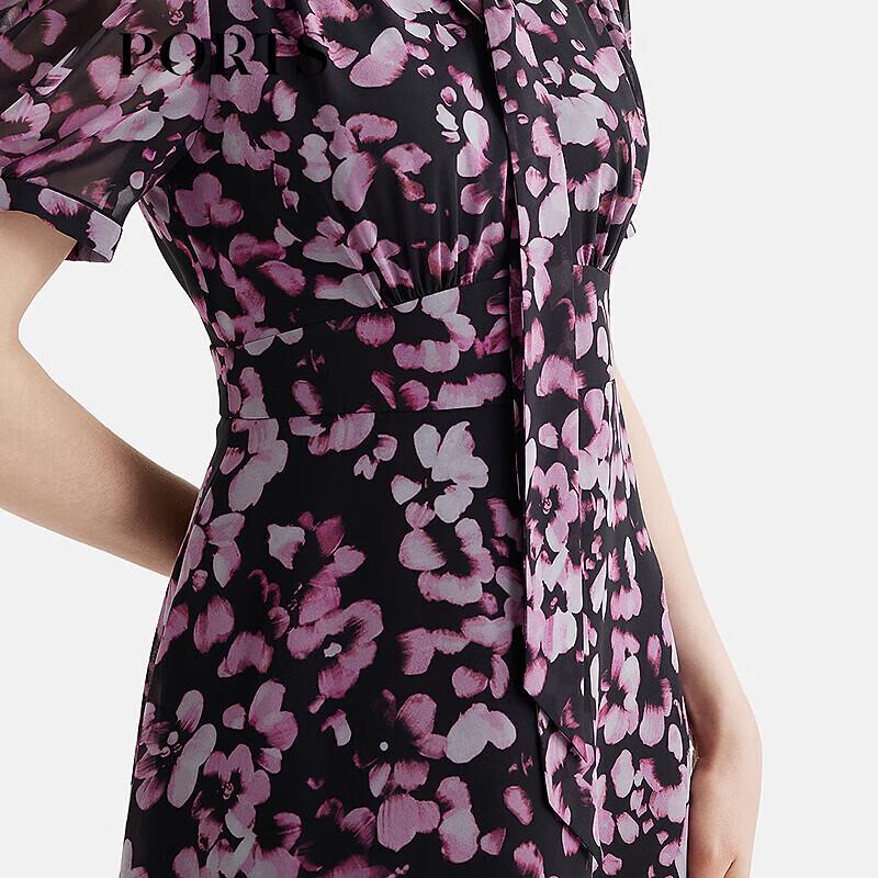 PORTS Women's Elegant V-neck A-line Dress ALP8D007JPP042