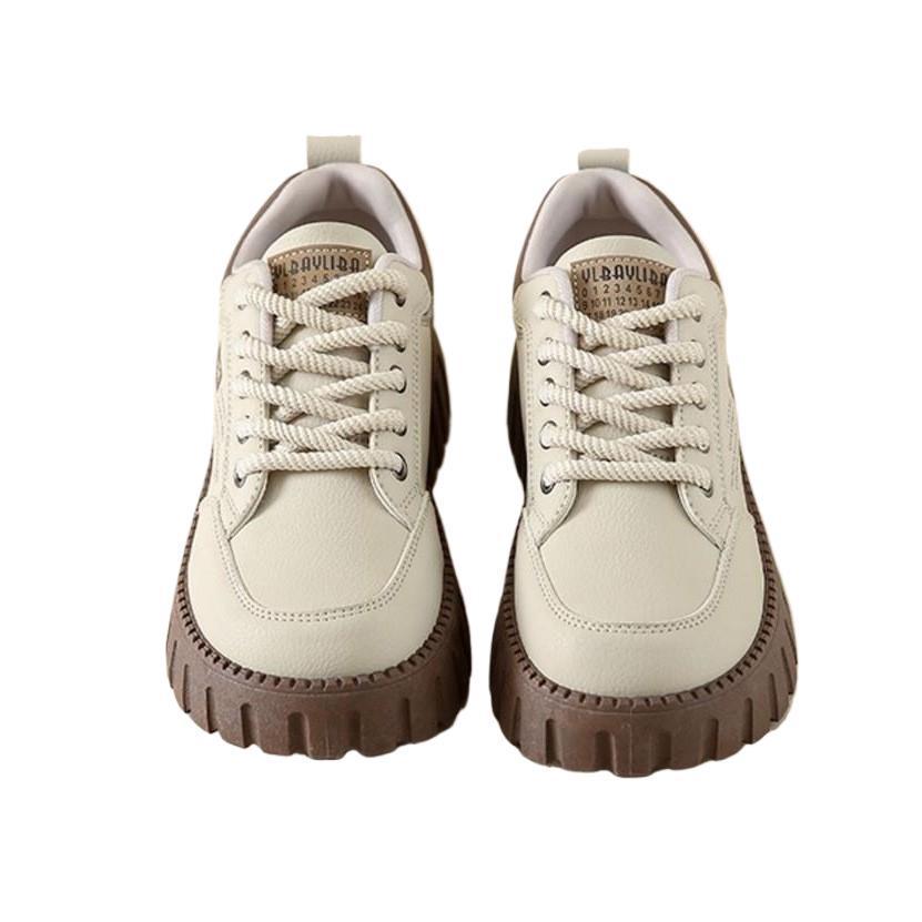 Damskie Sportowe Codzienne Buty na Platformie - Jesień 2025 Lekkie, Gruba Podeszwa, Wszechstronne ze Spódnicami